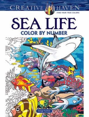 Creative Haven Sea Life Color by Number Coloring Book