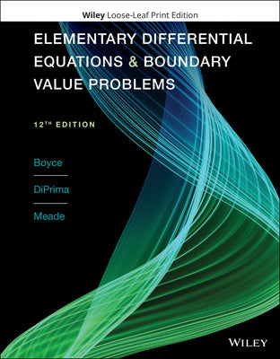 Elementary Differential Equations and Boundary Value Problems