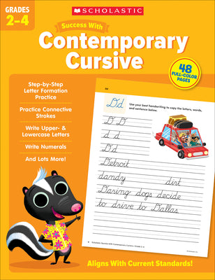 Scholastic Success with Contemporary Cursive Grades 2-4 Workbook