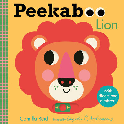 Peekaboo: Lion: (An Interactive Board Book for Babies & Toddlers with Mirror & Sliders to Push, Pull, or Turn. Cute Jungle Animal Artwork Includes a G