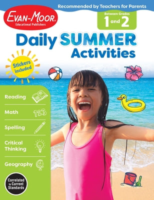 Daily Summer Activities: Between 1st Grade and 2nd Grade, Grade 1 - 2 Workbook