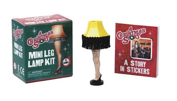 A Christmas Story Mini Leg Lamp Kit [With Replica of Leg Lamp and Sticker Book and Battery]