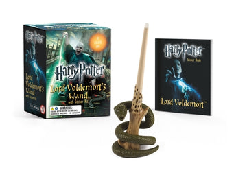 Harry Potter Lord Voldemort's Wand with Sticker Kit [With Book(s) and 8-Inch Light-Up Replica of Lord Voldemort's Wand and Battery]