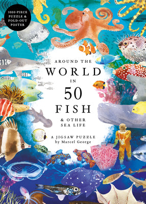 Around the World in 50 Fish 1000 Piece Puzzle