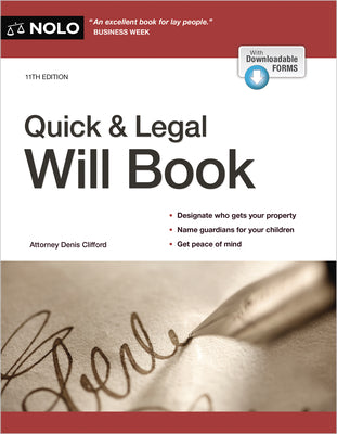 Quick & Legal Will Book