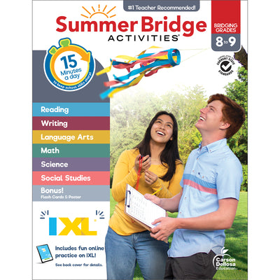 Summer Bridge Activities, Grades 8 - 9