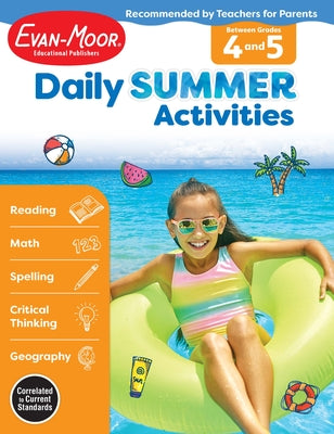 Daily Summer Activities: Between 4th Grade and 5th Grade, Grade 4 - 5 Workbook