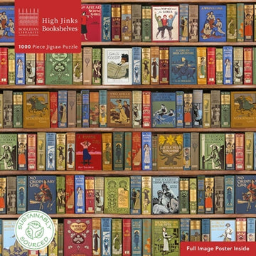 Adult Sustainable Jigsaw Puzzle Bodleian Library: High Jinks Bookshelves: 1000-Pieces. Ethical, Sustainable, Earth-Friendly
