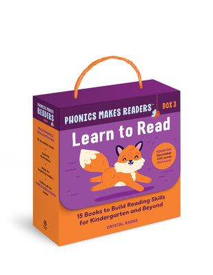 Phonics Makes Readers: Learn to Read Box 3: 15 Books to Build Reading Skills for Kindergarten and Beyond